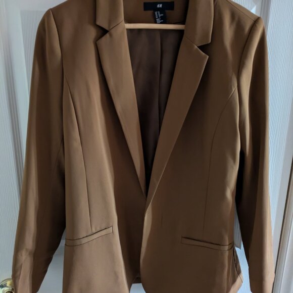H&M Brown Blazer Size US 10 - Picture 3 of 3